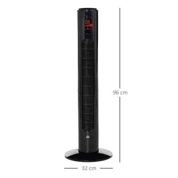Fan Tower, ?32x96H cm-Black - Image 3