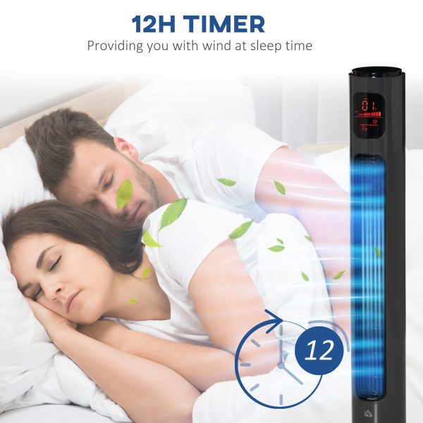 Tower Fan, 3 Speed 3 Mode Timer, Oscillation, Remote Dark Grey - Image 7