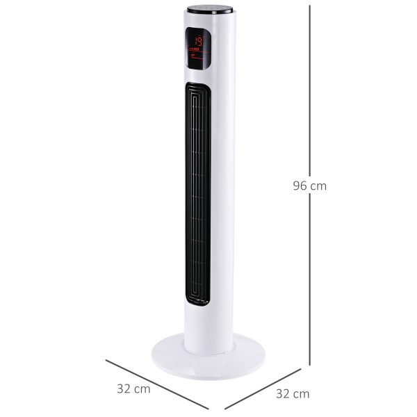 Fan Tower, ?32x96H cm-White - Image 3