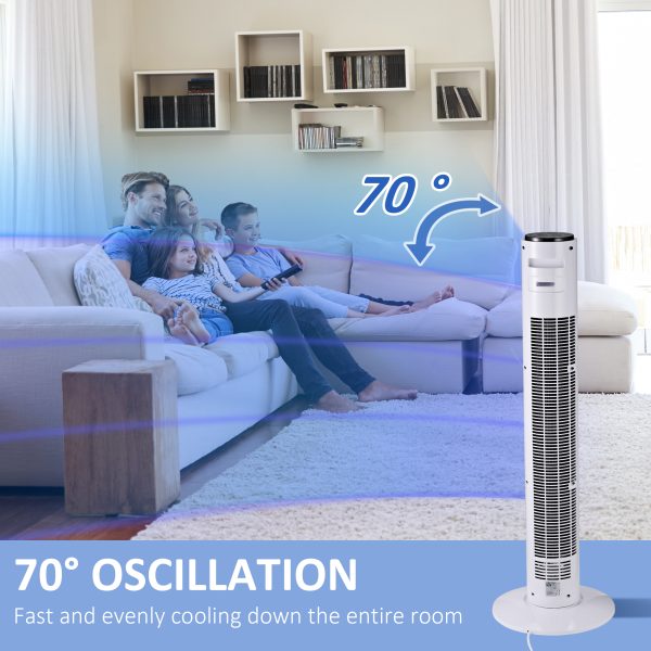 Fan Tower, ?32x96H cm-White - Image 4
