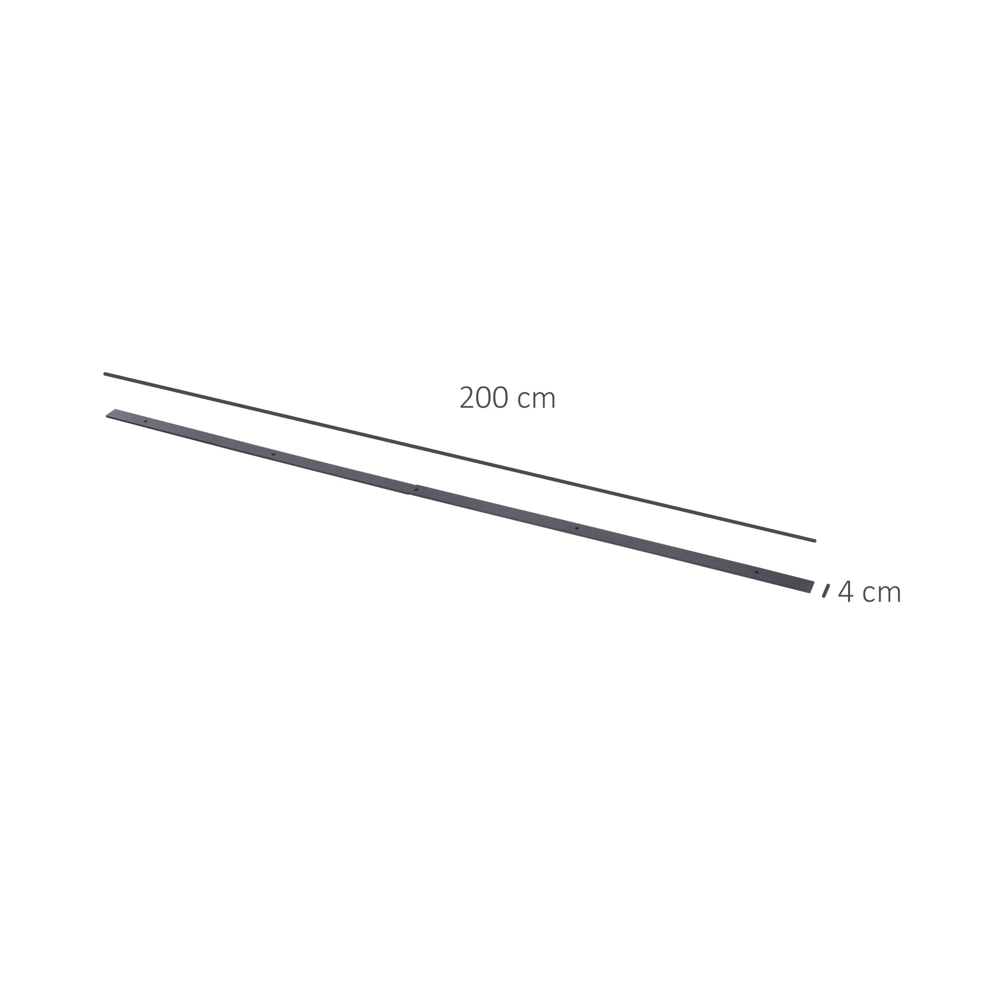 6ft 1.8m Sliding Wood Barn Door Stainless Steel Set Carbon Kits - Image 3