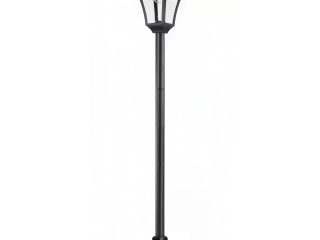 Outsunny Solar Powered Lamp Post, IP44, 18Lx18Wx160H cm-Black
