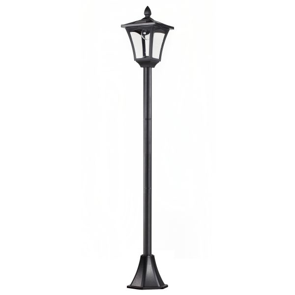 Outsunny Solar Powered Lamp Post, IP44, 18Lx18Wx160H cm-Black