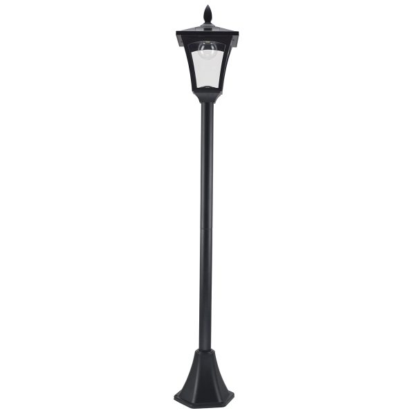 Outsunny Solar Powered Lamp Post, IP44, 18Lx18Wx160H cm-Black - Image 8