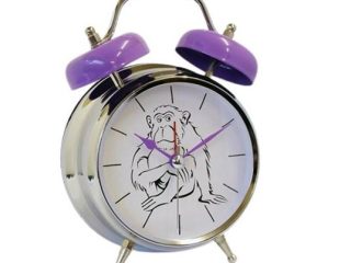 GTP Unisex Monkey Sounding Voice Double Bell Quartz Alarm Clock IMP115
