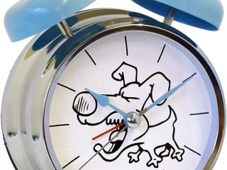 GTP Unisex Dog Barking Sounding Voice Double Bell Quartz Alarm Clock IMP116