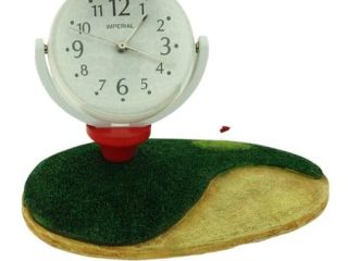 Miniature Clock Golf Playing Green Globe IMP424 - CLEARANCE NEEDS RE-BATTERY