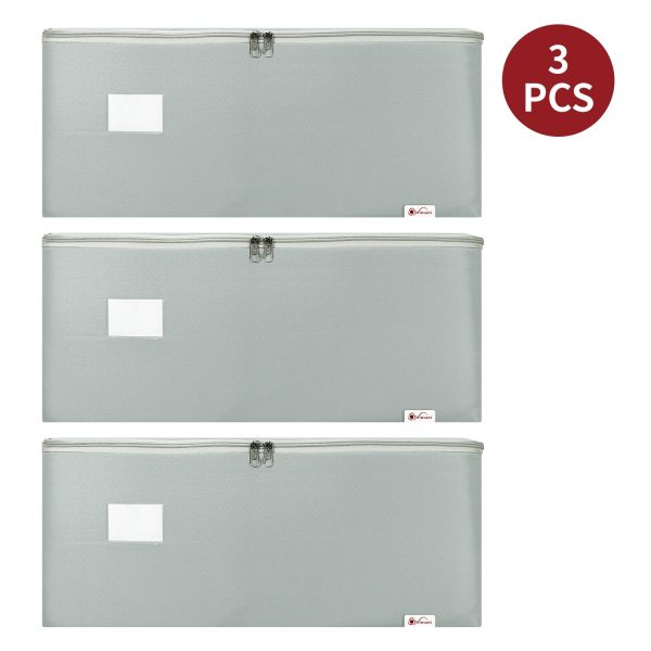 VINSANI 3PK STORAGE BAGS LARGE L GREY 1010294 - Image 7