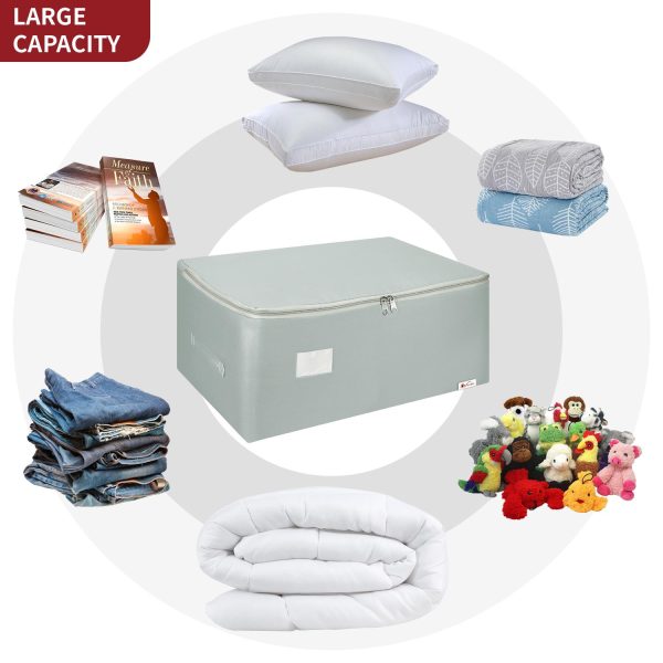 VINSANI 3PK STORAGE BAGS LARGE L GREY 1010294 - Image 8