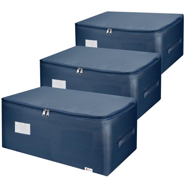 VINSANI 3PK STORAGE BAGS MEDIUM BLUE 1010293