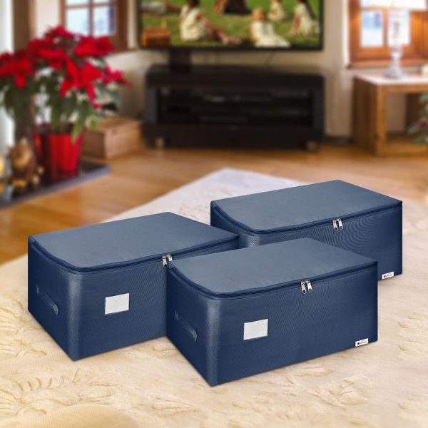 VINSANI 3PK STORAGE BAGS MEDIUM BLUE 1010293 - Image 7