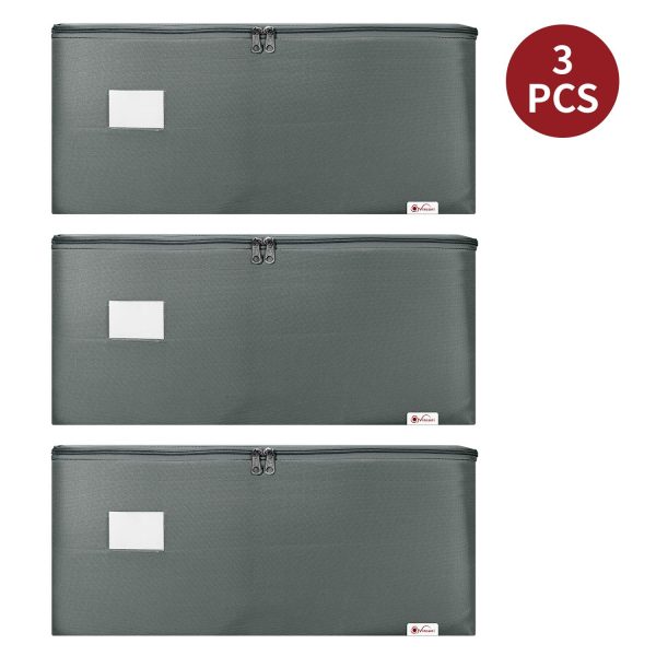 VINSANI 3PK STORAGE BAGS MEDIUM DGREY 1010291 - Image 6