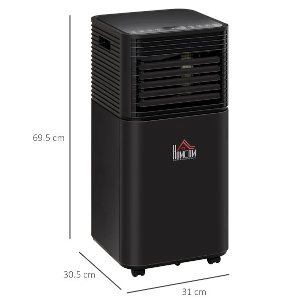 8000 BTU Portable Air Conditioner 4 Modes LED Display Timer Home Office HOMCOM - Image 3