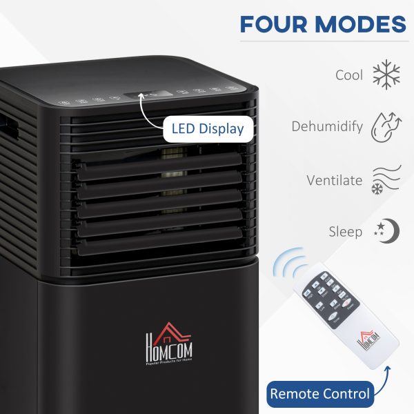 8000 BTU Portable Air Conditioner 4 Modes LED Display Timer Home Office HOMCOM - Image 4