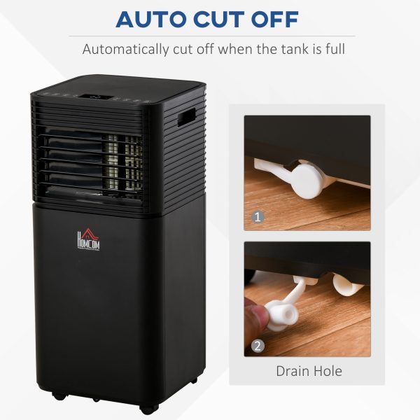 8000 BTU Portable Air Conditioner 4 Modes LED Display Timer Home Office HOMCOM - Image 6
