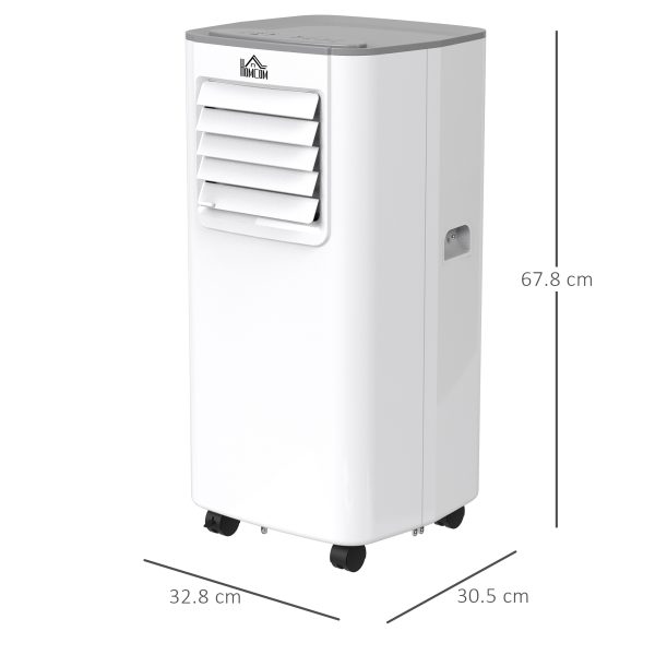 5000BTU Portable Air Conditioner 4 Modes LED Display Timer Home Office HOMCOM - Image 3