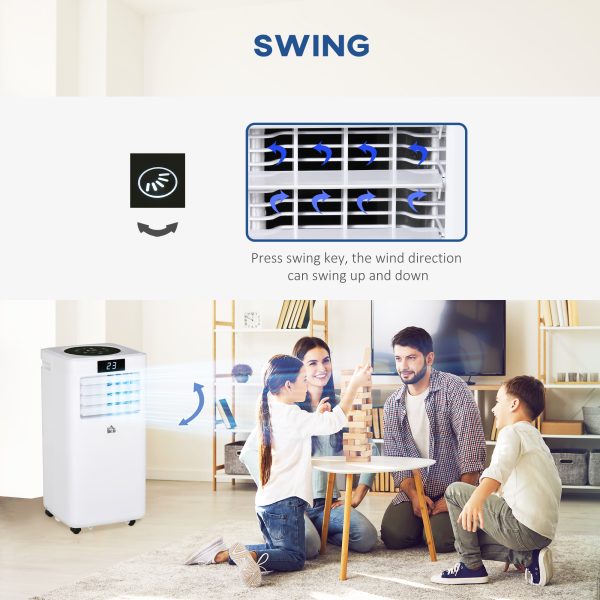 10000 BTU Air Conditioner Portable AC Unit with Remote, for Bedroom HOMCOM - Image 7