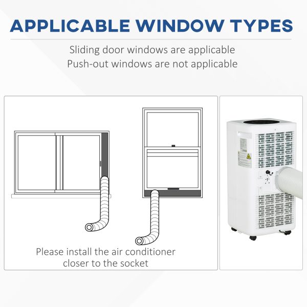 10000 BTU Air Conditioner Portable AC Unit with Remote, for Bedroom HOMCOM - Image 8