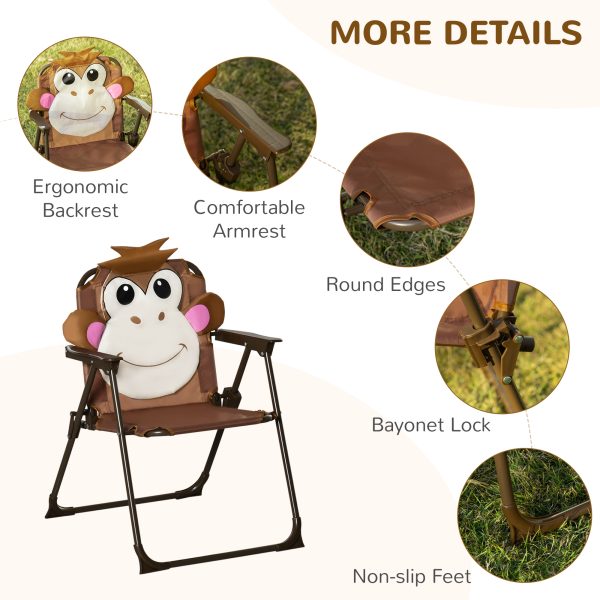 Kids Foldable Four-Piece Garden Set Table, Chairs, Umbrella - Image 6