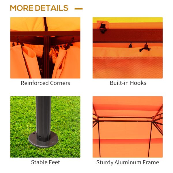 3m x 3.6m Aluminium Gazebo Canopy Patio Marquee Party Tent Outdoor - Image 6
