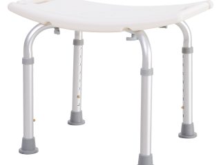 Mobility Shower and Bath Stool Bench with Non-Slip Aluminum Frame HOMCOM