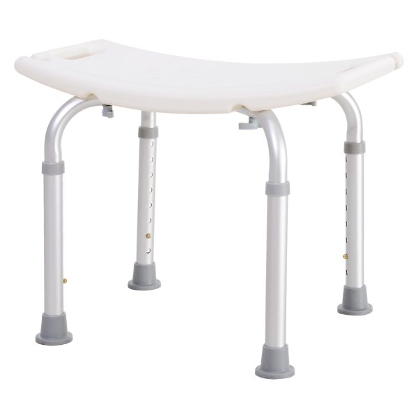 Mobility Shower and Bath Stool Bench with Non-Slip Aluminum Frame HOMCOM