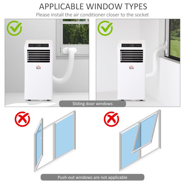 Mobile Air Conditioner W/ RC Cooling Sleeping Mode Portable White 1003W - Image 5