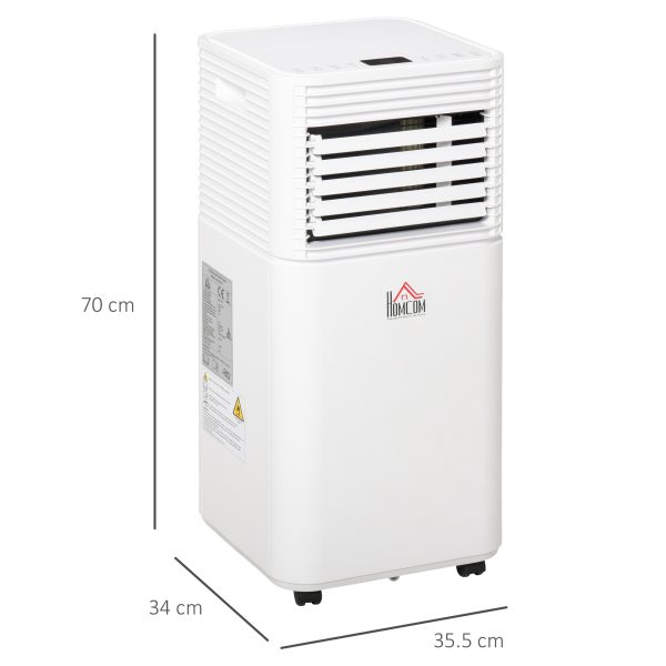 9000 BTU Portable Air Conditioner 4 Modes LED Display Timer Home Office HOMCOM - Image 3