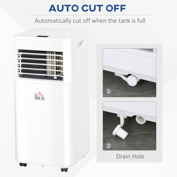 9000 BTU Portable Air Conditioner 4 Modes LED Display Timer Home Office HOMCOM - Image 6