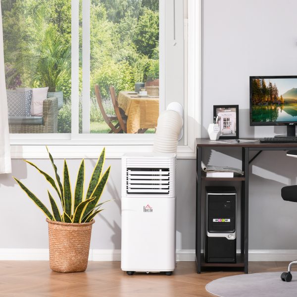 7000BTU Portable Air Conditioner 4 Modes LED Display Timer Home Office HOMCOM - Image 2
