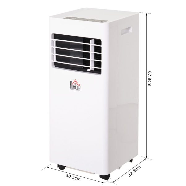 Mobile Air Conditioner White W/ Remote Control Cooling Ventilating 765W HOMCOM - Image 3
