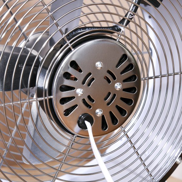 HOMCOM 26cm 2-Speed Electric Fan  Safe Guard Anti-Slip Feet Home Office White - Image 7