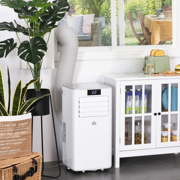 8000BTU Portable Air Conditioner 4 Modes LED Display Timer Home Office HOMCOM - Image 2