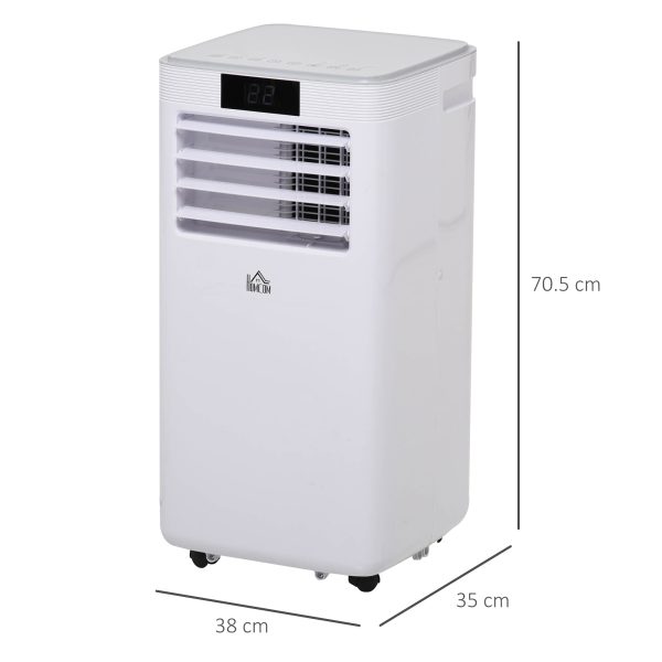 8000BTU Portable Air Conditioner 4 Modes LED Display Timer Home Office HOMCOM - Image 3