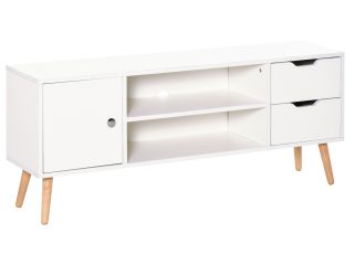 Modern TV Stand  Storage Shelf Media Console Table Entertainment Center