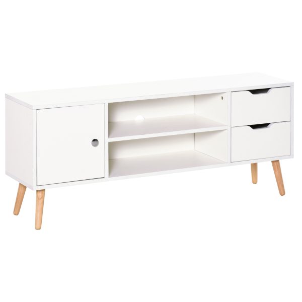 Modern TV Stand  Storage Shelf Media Console Table Entertainment Center