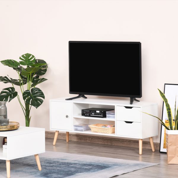 Modern TV Stand  Storage Shelf Media Console Table Entertainment Center - Image 2
