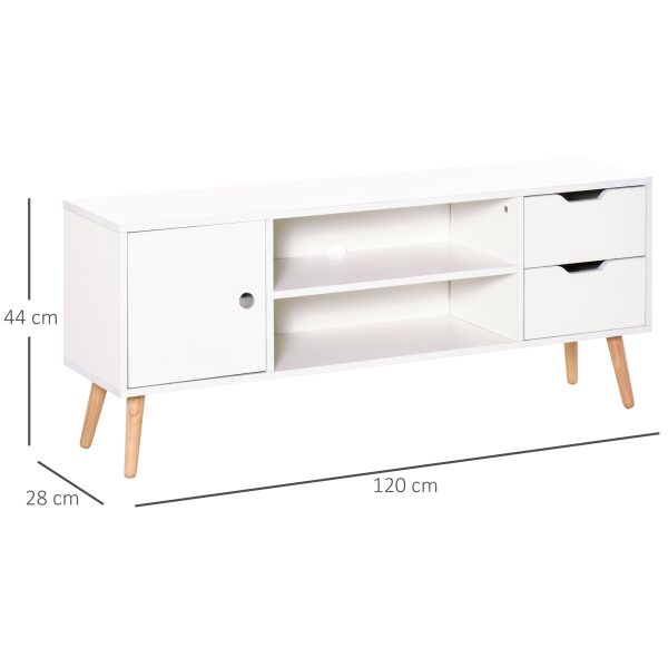 Modern TV Stand  Storage Shelf Media Console Table Entertainment Center - Image 3