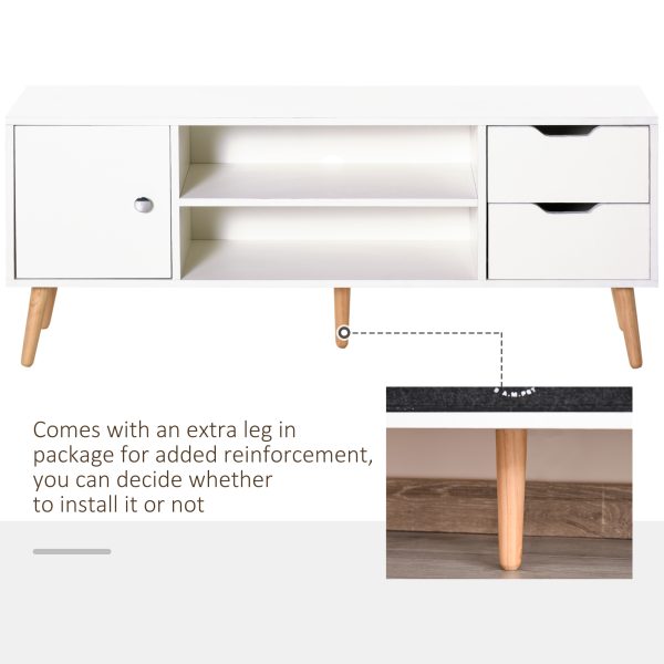 Modern TV Stand  Storage Shelf Media Console Table Entertainment Center - Image 7