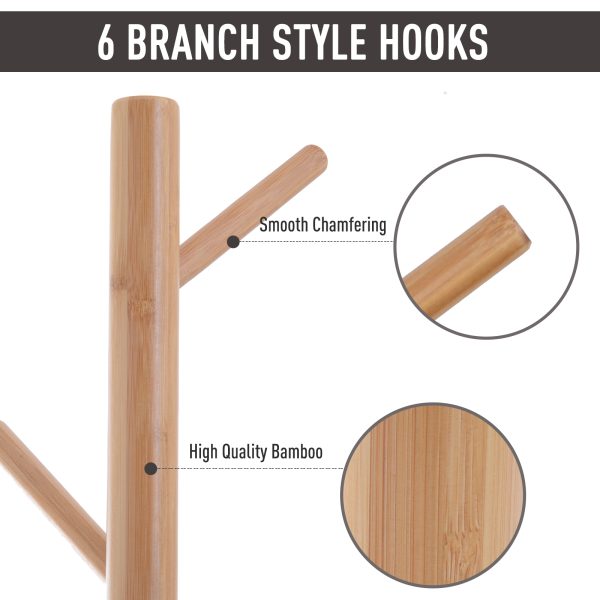 Coat Rack Storage Bench Hallway Tree Hat Hanger Entryway Bedroom Stand - Image 6