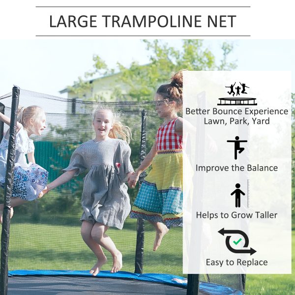 13FT Trampoline Replacement Spare Net Safety Enclosure Net Surround Net - Image 4