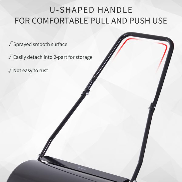 Garden Lawn Roller 38L Steel Push Grass Mower Water Sand Filled Durhand - Image 7