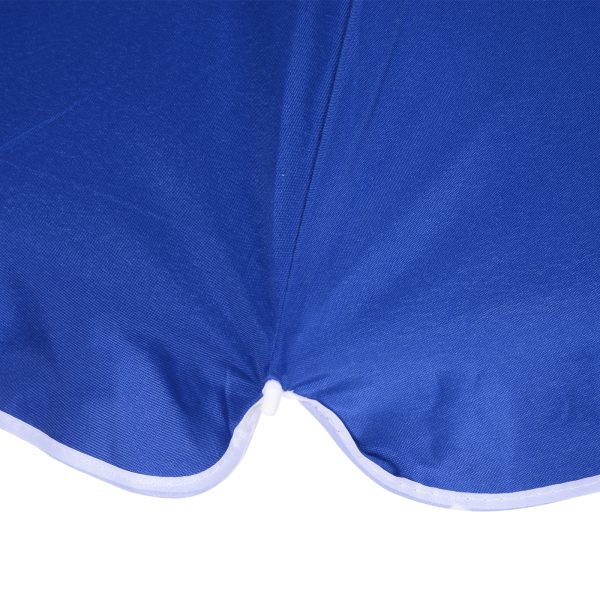 arc1.7m Outdoor Beach Umbrella Parosol Tilt Sun Shelter w/  Bag Blue Outsunny - Image 7
