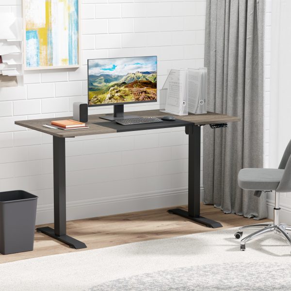 Height Adjustable Electric Standing with 4 Memory Preset Black Vinsetto - Image 2