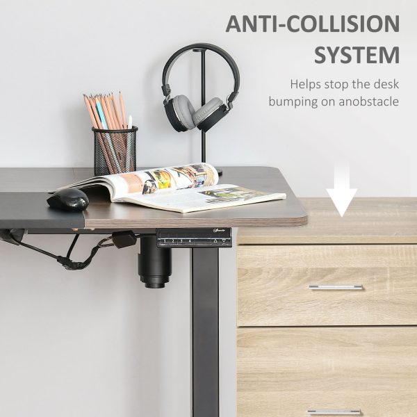 Height Adjustable Electric Standing with 4 Memory Preset Black Vinsetto - Image 7