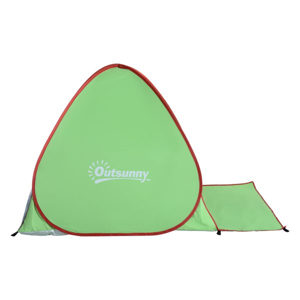 Beach Tent Instant Camping Pop up Tent Sun Shade Shelter, Green Outsunny - Image 8
