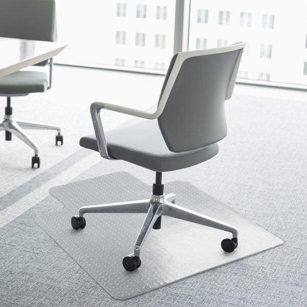 Office Carpet Protector Chair Mat Spike Non Slip Chairmat Frosted HOMCOM - Image 2