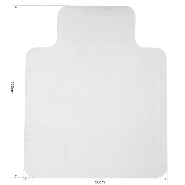 Office Carpet Protector Chair Mat Spike Non Slip Chairmat Frosted HOMCOM - Image 3