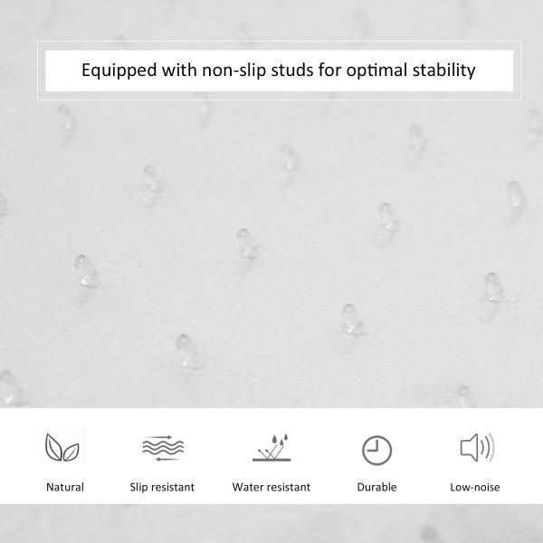 Office Carpet Protector Chair Mat Spike Non Slip Chairmat Frosted HOMCOM - Image 5