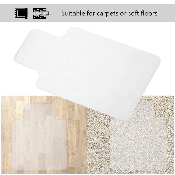 Office Carpet Protector Chair Mat Spike Non Slip Chairmat Frosted HOMCOM - Image 6